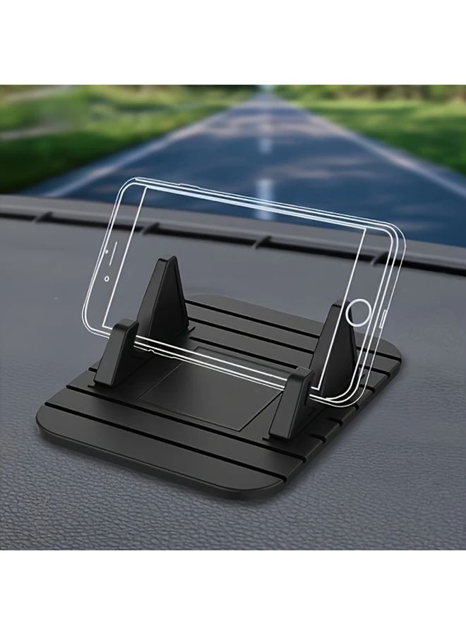Silicone Car Dashboard Phone Mount Anti Slip Multi Angle Navigation Holder 1pc - Image 3