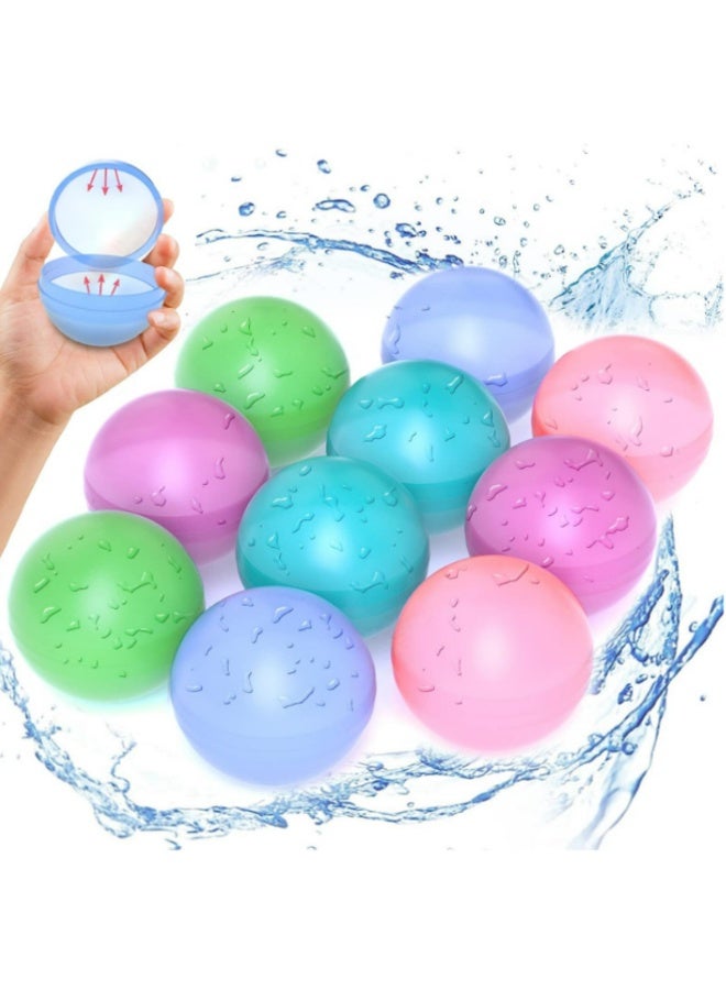 Generic Silicone water balloon reusable water balloon children's toy water balloon silicone water burst ball 6 sets  - Image 3