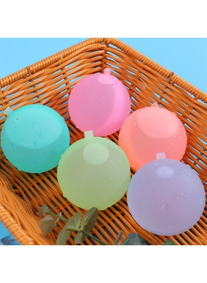 Generic Silicone water balloon reusable water balloon children's toy water balloon silicone water burst ball 6 sets  - Image 5