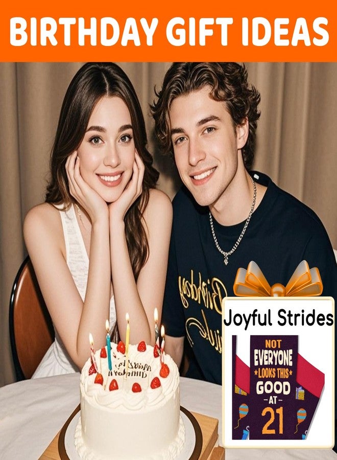Happy Pop HAPPYPOP 21st Birthday Gifts Socks - Socks for 21 Year Olds Women Men, 21st Birthday Gifts with Card - Image 3