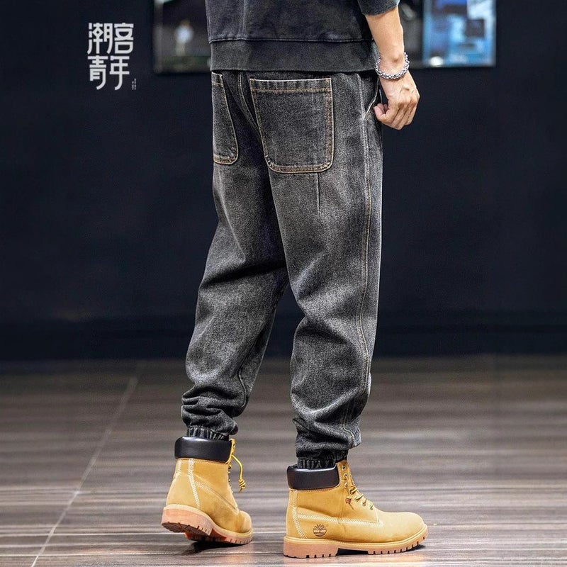 Unisex Classic Denim Jeans Loose Fit Daily Outdoor Wear - Image 4