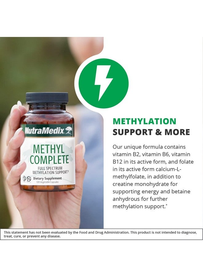 NutraMedix Methyl Complete - Complete Methylation & Energy Support Capsules - Vitamin B2, B6, B12 & Folate - with Creatine Monohydrate & Betaine Anhydrous (120 Count) - Image 3