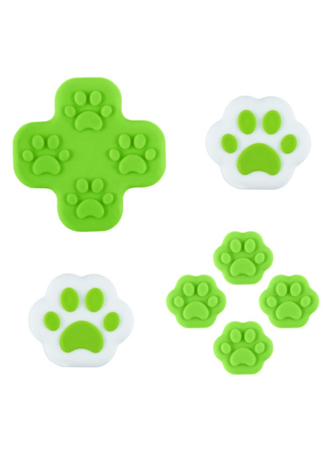 AMOGMO Suitable Switch Handle Silicone Non-slip Game Rocker Protection Special-shaped Cat Claw Ns Cross Key Sticker-Product Color:Combination 4 Does Not Support Returns Or Exchanges  - Image 1