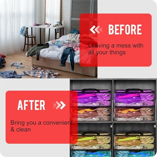 LAXIS® Pack of 4 Transparent Storage Bag for Saree Covers, Clothes, Lehenga, Blankets, Bedsheets, Toys, Docs| Wardrobe Organizer| Clear Storage Box Bag - Plastic, 40x32 Cm - Image 4