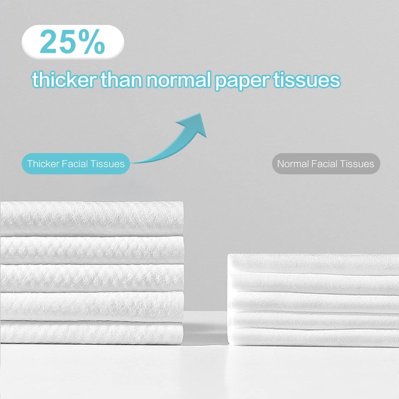 Winner Disposable Face Towel - 100% USA Cotton Face Towels, Unscented Facial Wash Cloth for Sensitive Skin, Super Soft & Thick Facial Towels, Makeup Remover Dry Wipes, 480 Count - Image 2