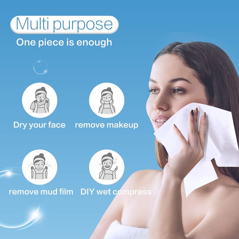 Winner Disposable Face Towel - 100% USA Cotton Face Towels, Unscented Facial Wash Cloth for Sensitive Skin, Super Soft & Thick Facial Towels, Makeup Remover Dry Wipes, 480 Count - Image 5