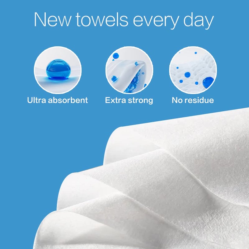 Winner Disposable Face Towel - 100% USA Cotton Face Towels, Unscented Facial Wash Cloth for Sensitive Skin, Super Soft & Thick Facial Towels, Makeup Remover Dry Wipes, 480 Count - Image 4