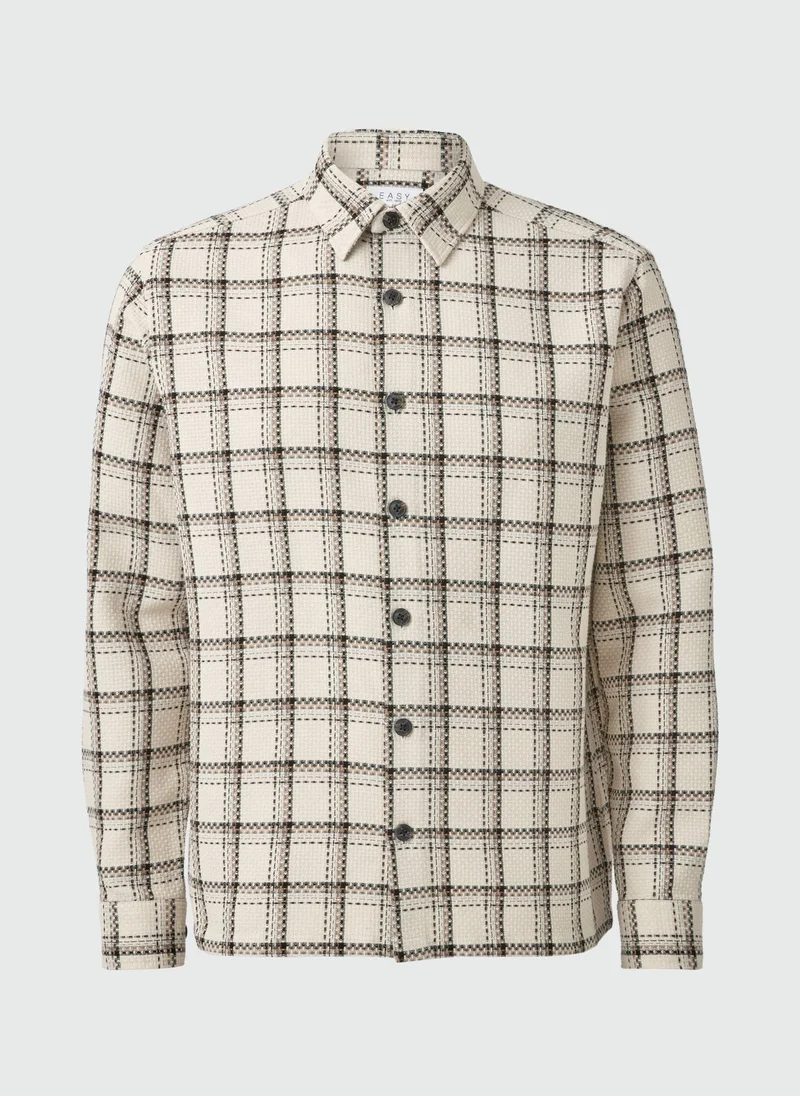 Matalan Ecru Check Textured Shacket