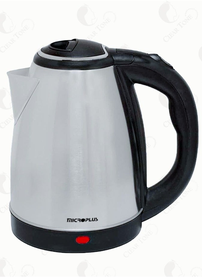 Microplus - Microplus Rapid Boil Electric Kettle - 1500W | 1.5L Capacity | Fast Heating | 360° Rotary Base | Auto Shut-Off | Boil Dry Protection | Stainless Steel Body | Non Slippery Handle | Instant Hot Water for busy professionals, families, office workers & tea coffee enthusiasts - Image 1