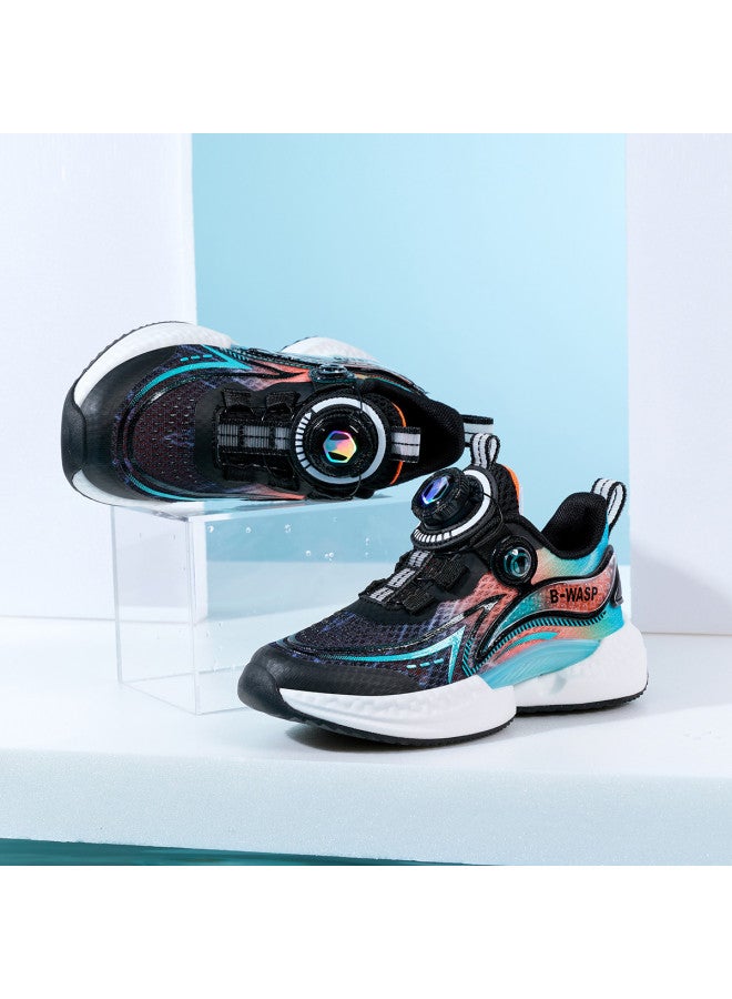 Bumblebee Rotating Buckle Kids Shoes - Summer Breathable Comfortable Sneakers For Boys And Girls, Lightweight Running Casual Sports Shoes With Mesh Upper - Image 3