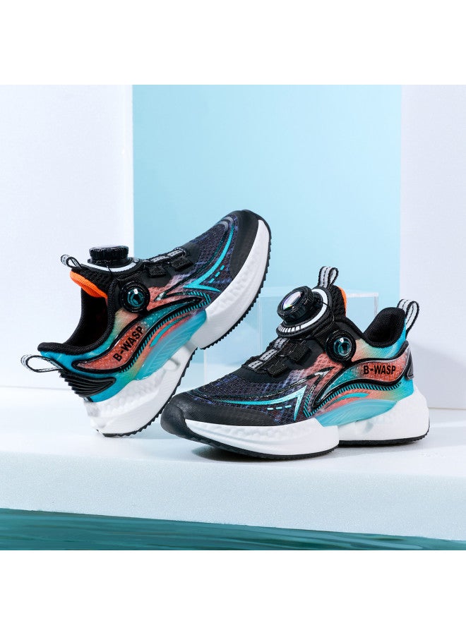 Bumblebee Rotating Buckle Kids Shoes - Summer Breathable Comfortable Sneakers For Boys And Girls, Lightweight Running Casual Sports Shoes With Mesh Upper - Image 5