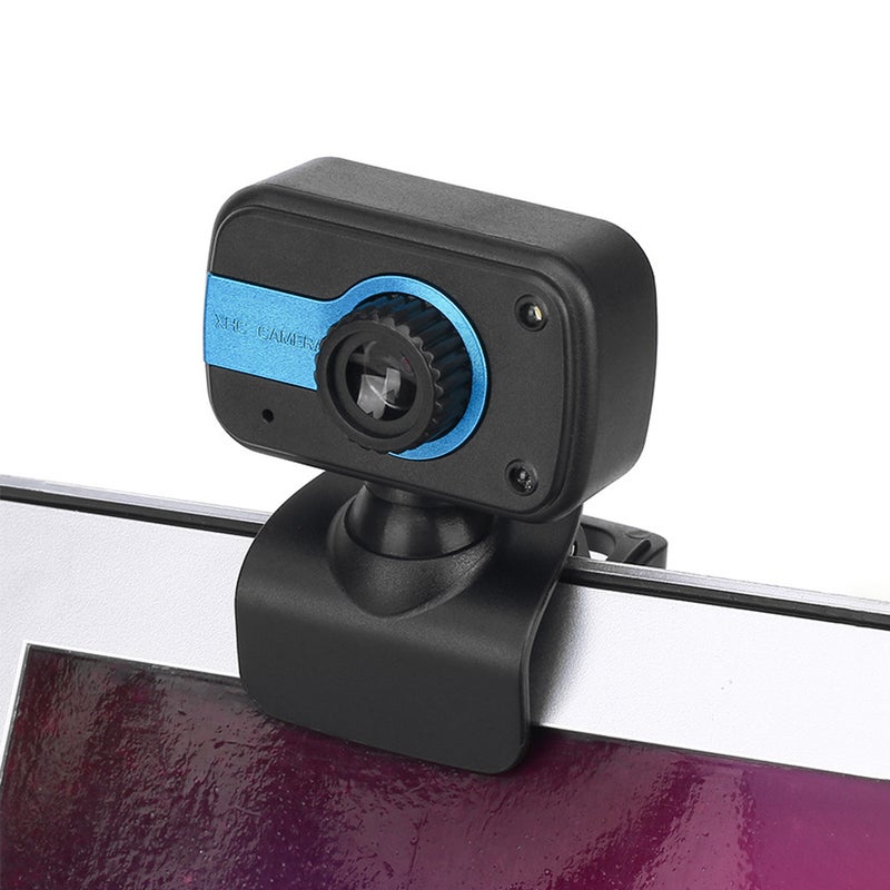 Portable HD Webcam 480P 30fps Camera with Mount Clip Built-in Microphone Notebook Laptop PC Desktop Computer Web Video Camera USB Plug & Play for Online Conferences Meeting Video Call Live Streaming - Image 3