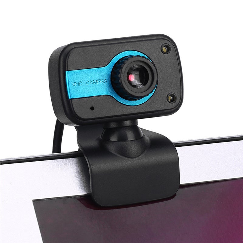 Portable HD Webcam 480P 30fps Camera with Mount Clip Built-in Microphone Notebook Laptop PC Desktop Computer Web Video Camera USB Plug & Play for Online Conferences Meeting Video Call Live Streaming - Image 4