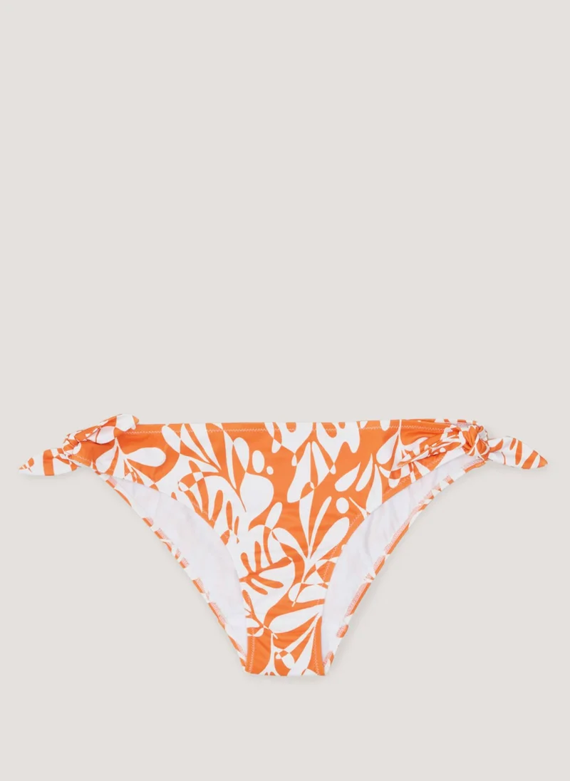 Matalan Orange Floral Twist Bikini Bottoms