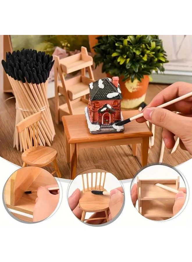 20pcs Dual Purpose Wooden Sanding Sticks With Precision Frosted Tips For Crafts Model Making - Image 5