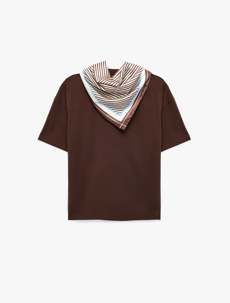 Koton Scarf Detail T-Shirt