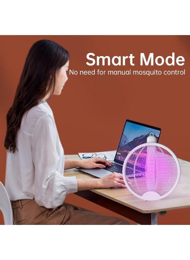 إلترازون Electric Fly Swatter, 3000V USB Rechargeable Bug Zapper Racket, 180° Rotatable Handle, Mosquito Bat with LED Light - Image 5