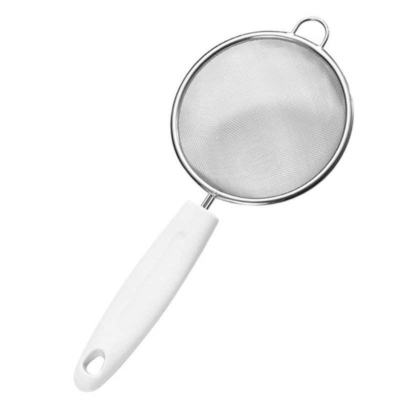 Fine Mesh Skimmer Spoon Stainless Steel Fine Mesh Food Strainer Kitchen Frying Tool for Oil Filter Skimming Grease Foam Small - Image 1