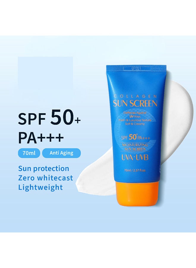 3W CLINIC Collagen SPF 50+ Sunscreen 70ml  - Image 2