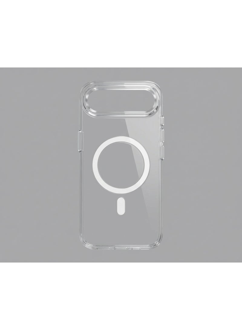 MYX MAG Safe Clear Case for iPhone 17 Air | 360° Full Body Protection | Shockproof & Drop Proof | Metal + PC Hybrid | Raised Camera Bump | Scratch Resistant | Transparent - Image 2