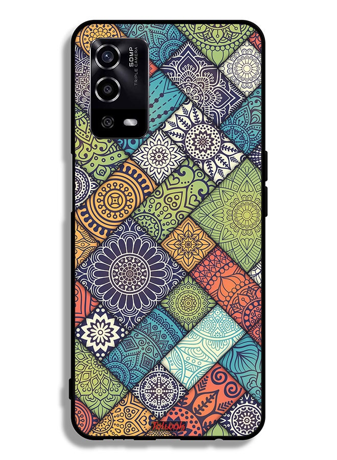 Tolwak Oppo A55 4G Protective Case Cover Mandala Pattern - Image 2