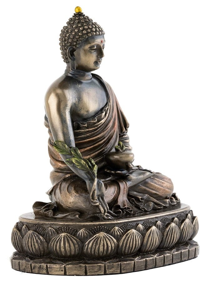 Top Collection Medicine Buddha Statue - Buddha of Healing Sculpture in Premium Cold Cast Bronze- 5.5-Inch Collectible Figurine - Image 4