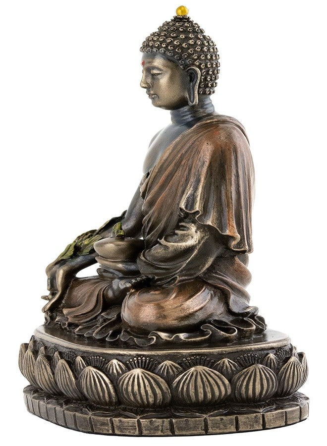 Top Collection Medicine Buddha Statue - Buddha of Healing Sculpture in Premium Cold Cast Bronze- 5.5-Inch Collectible Figurine - Image 2