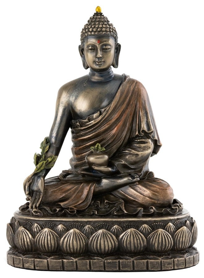 Top Collection Medicine Buddha Statue - Buddha of Healing Sculpture in Premium Cold Cast Bronze- 5.5-Inch Collectible Figurine - Image 1