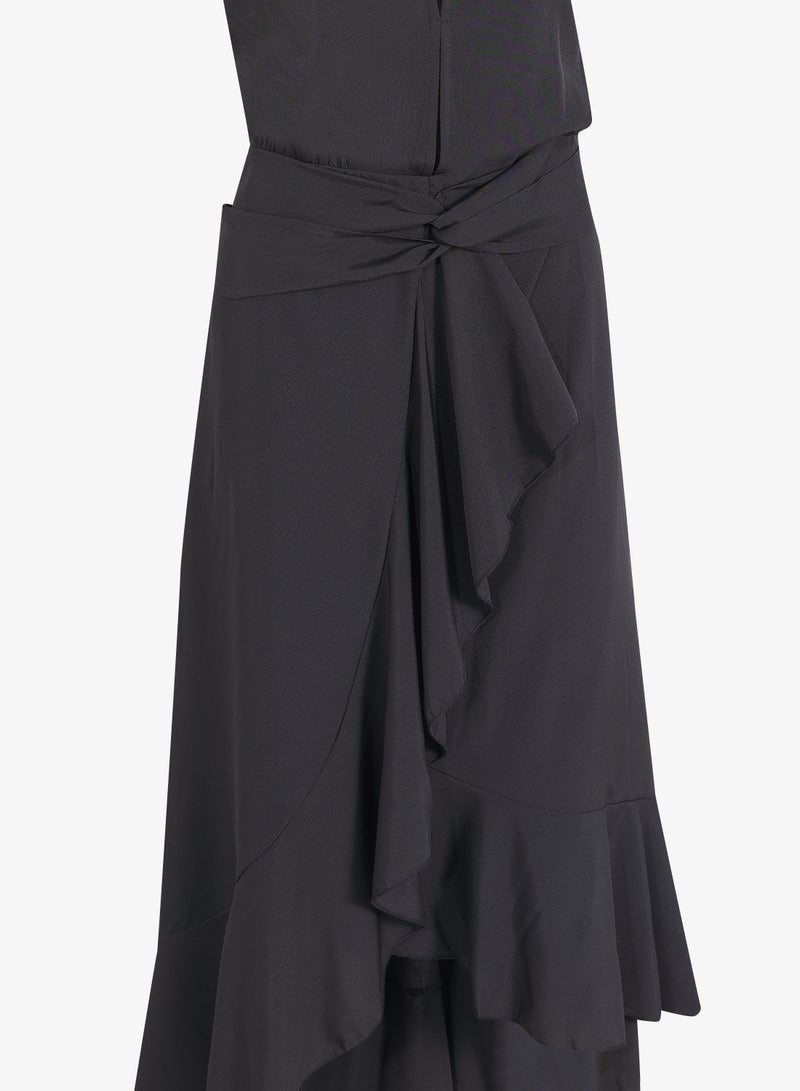 Ella Plus Sleeveless Dress With Ruffled Hem - Image 3