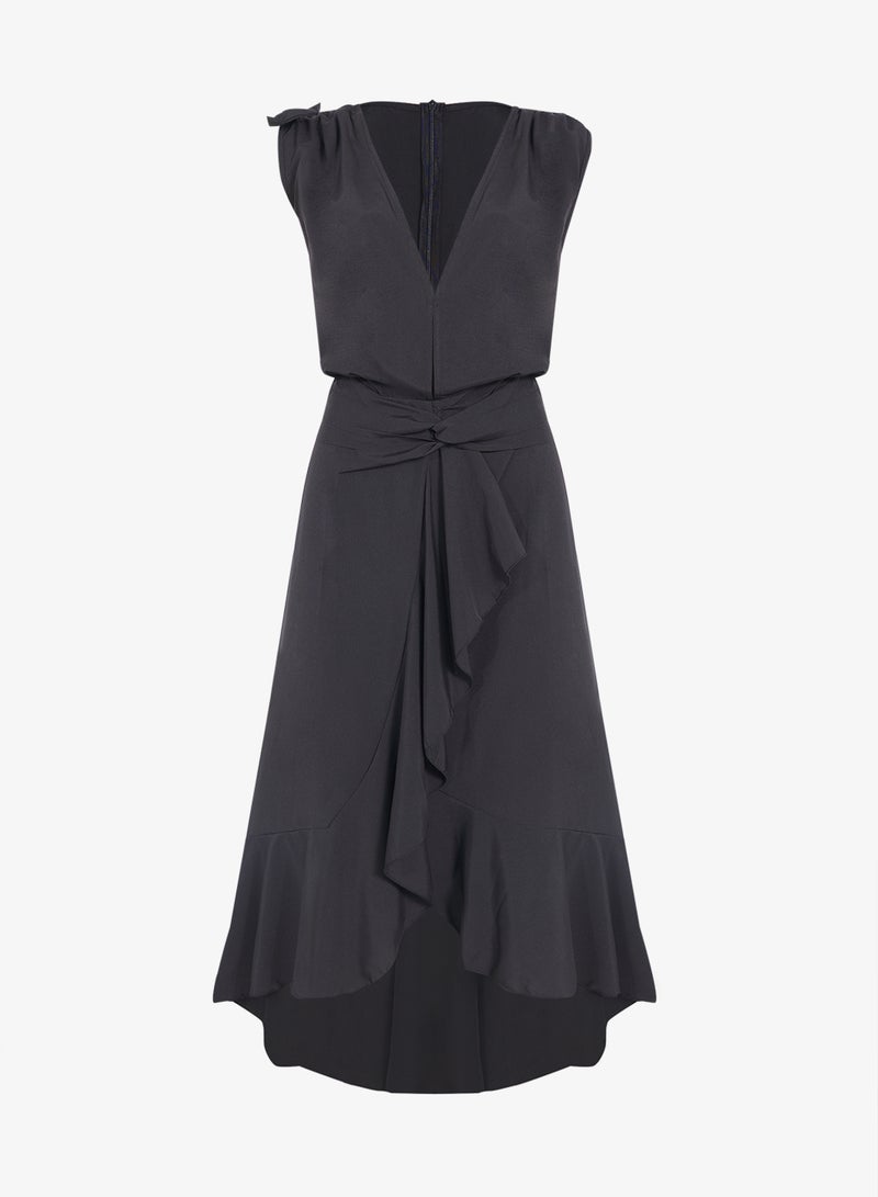 Ella Plus Sleeveless Dress With Ruffled Hem - Image 1