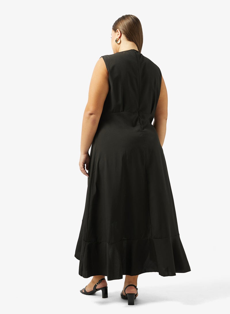 Ella Plus Sleeveless Dress With Ruffled Hem - Image 5