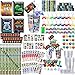RoundFunny 133 Pcs Video Game Party Favors Gamer Birthday Party Decorations Gamer Cups Notebook Pencils Sharpener Keychain Slap Bracelets Ring Stamp Sticker for Gaming Supplies Reward Gift - Image 2