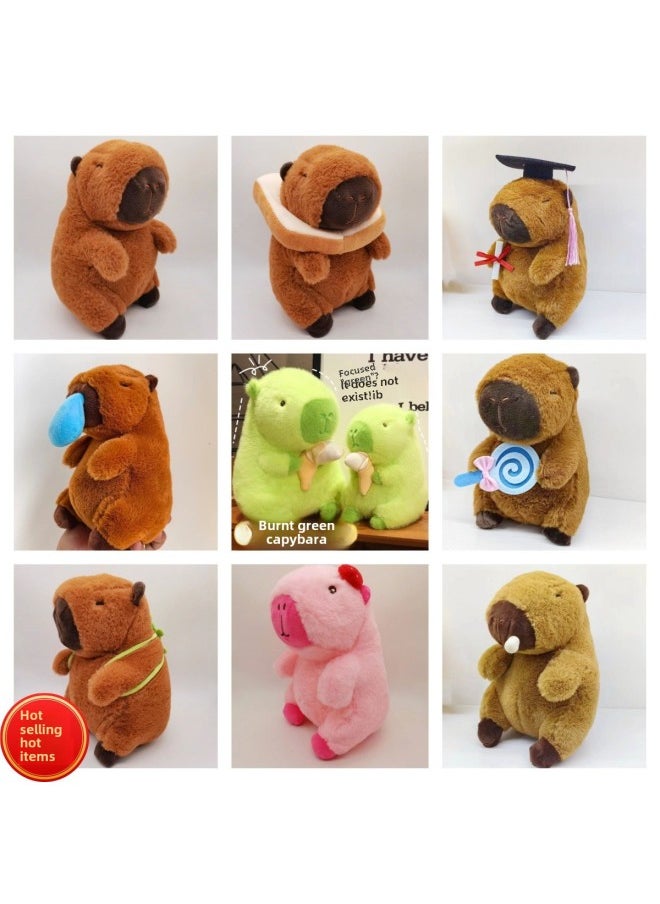 null - Explosions Kapibala Capybara Series Plush Toy Doll Grab Machine Doll Birthday Gift Wholesale-Specifications:Same Style As Nezha|European Mink Chicken Capybara-chick Kola (50cm )-Color:18-55 - Image 1