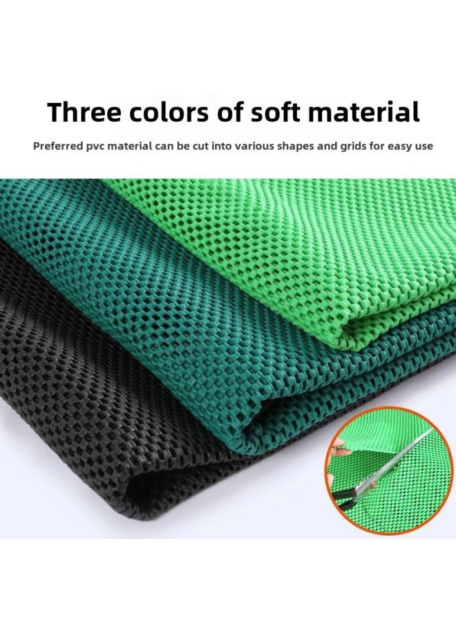 Fruit Non-slip Mat Supermarket Fruit Special Vegetable Mat PVC Mesh Fruit And Vegetable Protection Shelf Mat Fruit Special Wholesale-Size:Green [universal For Fruits And Vegetables] - Width 0.5 * Length 3m  - Image 1