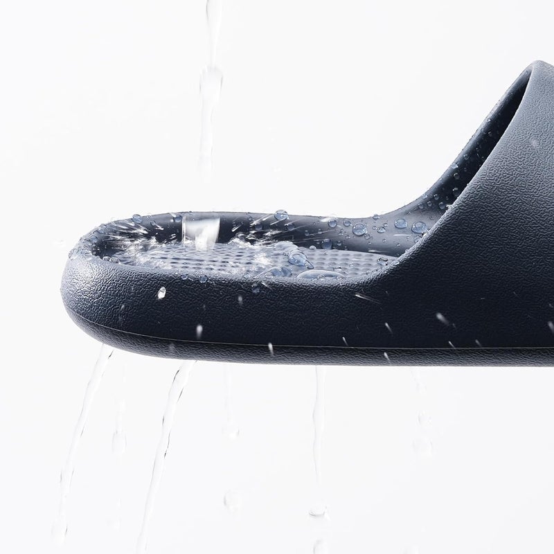 GETOEU Shower Shoes for Women and Men Massage Slide Sandals Soft Cushioned Anti-Slip Pool Slides Comfort Arch Support Quick Drying Shower Shoes with Drain Holes Bathroom Slides Slippers - Image 5
