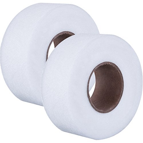 Outus Iron on Hem Tape Fabric Fusing Hemming Tape for Pants Each 27 Yards, 2 Pack(1 Inch,White) - Image 1