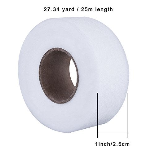 Outus Iron on Hem Tape Fabric Fusing Hemming Tape for Pants Each 27 Yards, 2 Pack(1 Inch,White) - Image 3