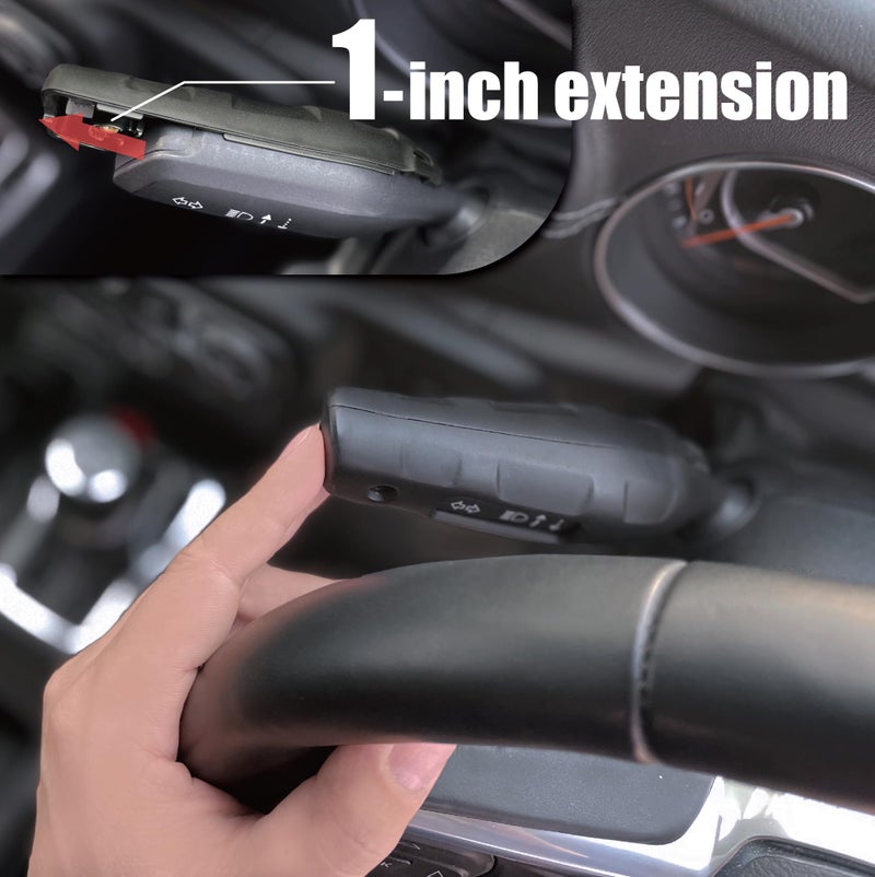 AZUTO Turn Signal Lever Extension Blinker Switch Extension for Jeep Wrangler (JL) / Gladiator (JT) 2018-2026 Black Color Wrangler Accessories Indicator Switch Extension - Image 5