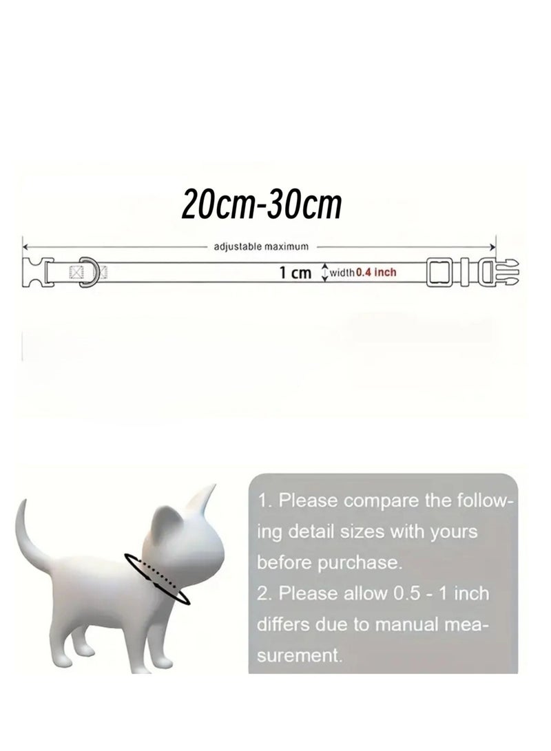 Oldzhan Pet necklace with adjustable bow for cats, luxurious small and medium-sized cat necklace, pet accessories - Image 3