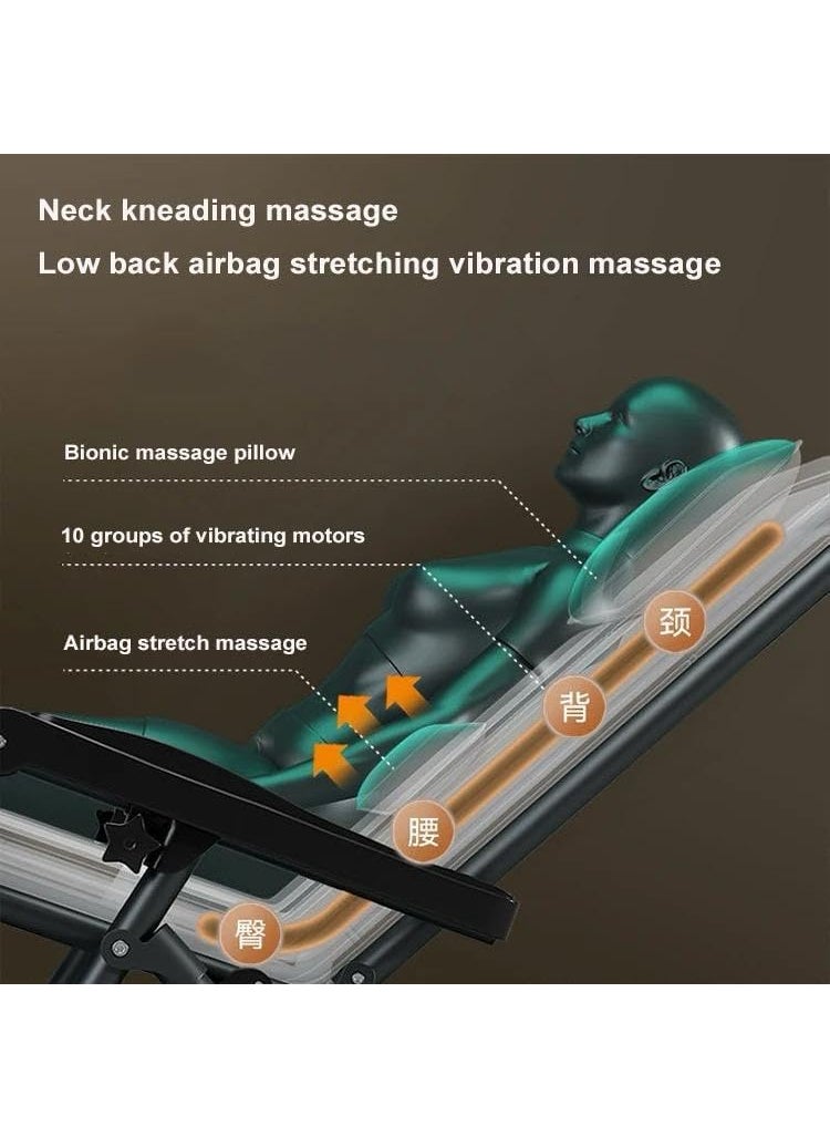 KRLZ KRLZ Massage Chair Adjustable Shiatsu Kneading Folding Seat Vibration Home Office Portable Back Massager with Heat Function  - Image 3