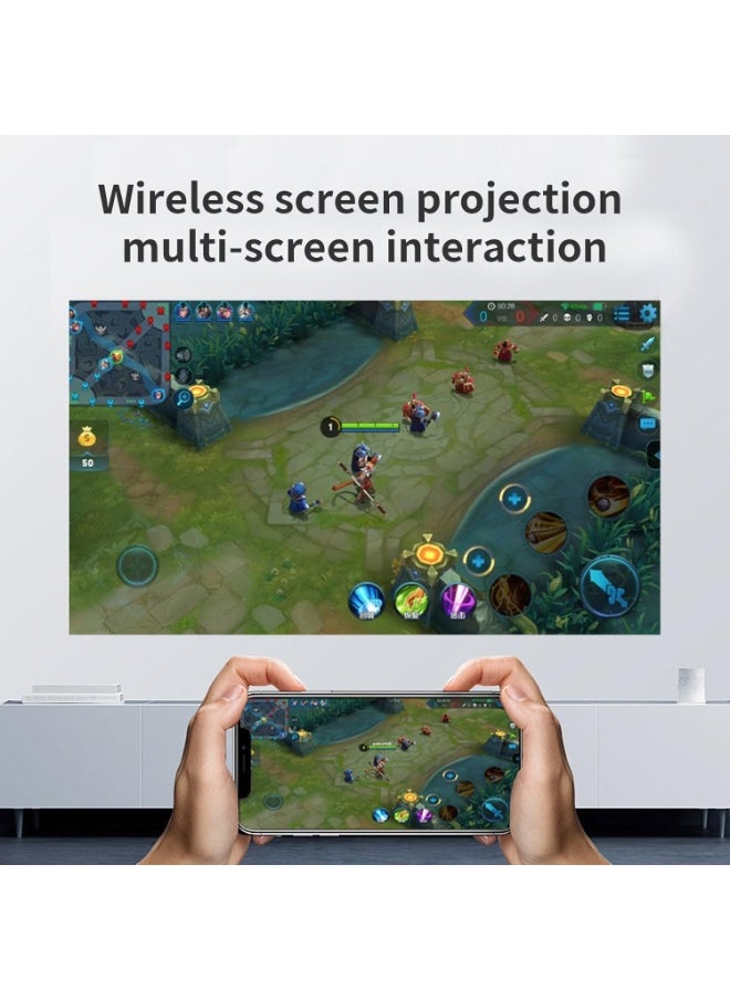 Umiio Umiio Q1 Portable Video Laser Projector 2.4/5G WiFi Bluetooth Quadrangle Trapezoid 0.8-5M Projection Distance 1920 * 1080 Resolution Android Projector For Movie Music TV Game Casting with Tripod  - Image 3