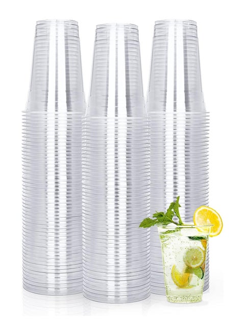 Generic 150 PCS Disposable Clear Plastic Cups – Strong & Durable Drinking Cups for Cold and Hot Beverages – Perfect for Parties, Office, and Travel