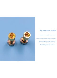 Generic Enhanced Version Universal Universal Mmcx Base Shure Pin Socket Base Pure Copper Gold Plated Built-in Threaded Nut-Color:One Pair Of Enhanced Base  - Image 5