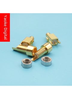 Generic Enhanced Version Universal Universal Mmcx Base Shure Pin Socket Base Pure Copper Gold Plated Built-in Threaded Nut-Color:One Pair Of Enhanced Base  - Image 2