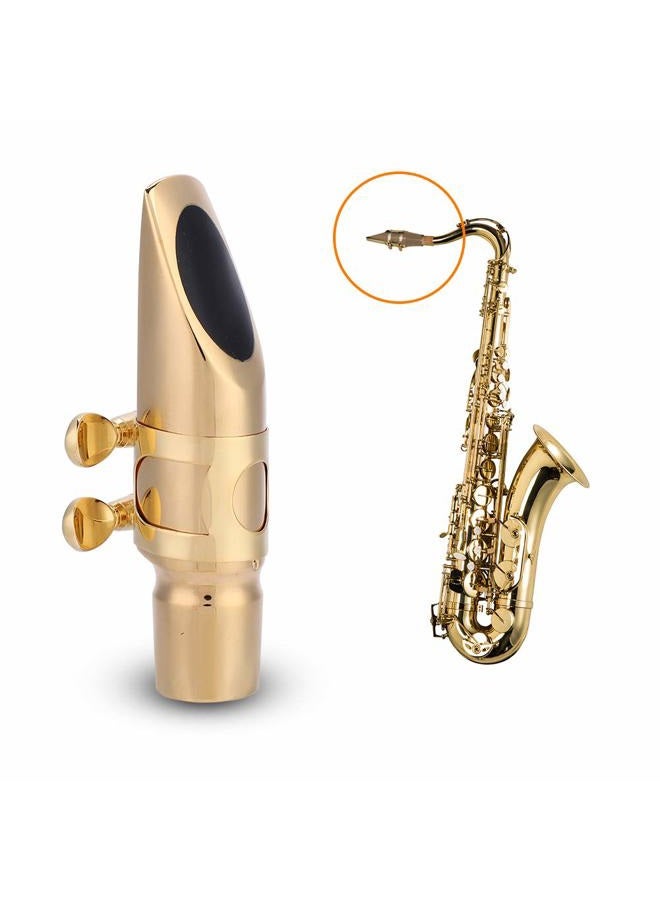 Dilwe Sax Mouthpiece, EB Alto Sax Saxophone 6C Mouthpiece with Cap Pads Musical Instruments Accessory - Image 5