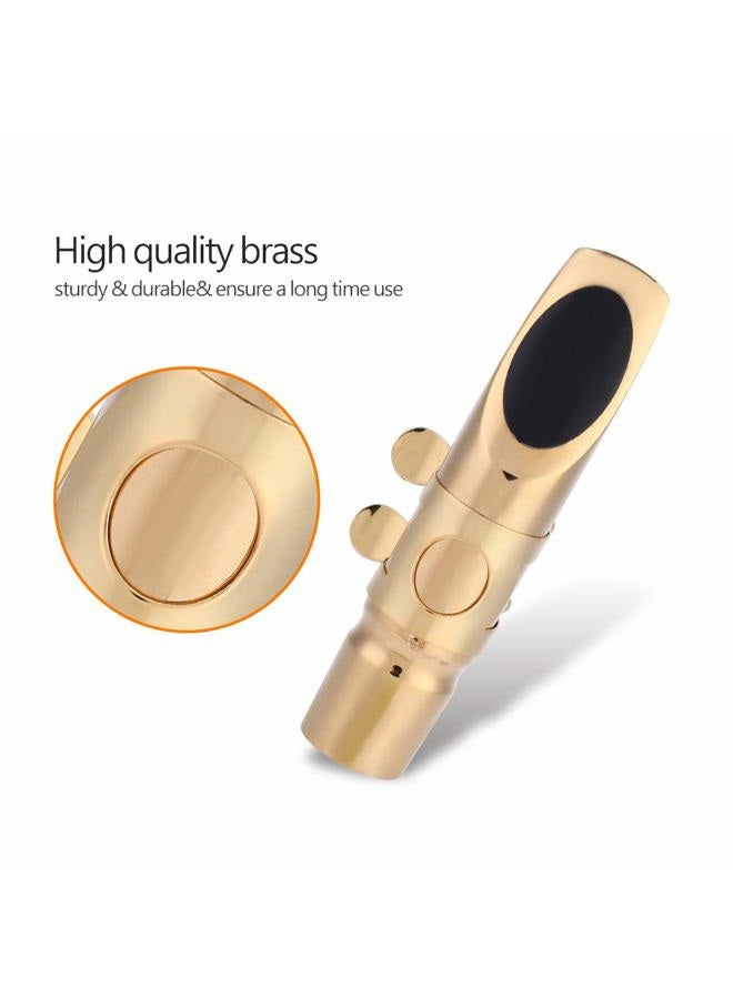 Dilwe Sax Mouthpiece, EB Alto Sax Saxophone 6C Mouthpiece with Cap Pads Musical Instruments Accessory - Image 4