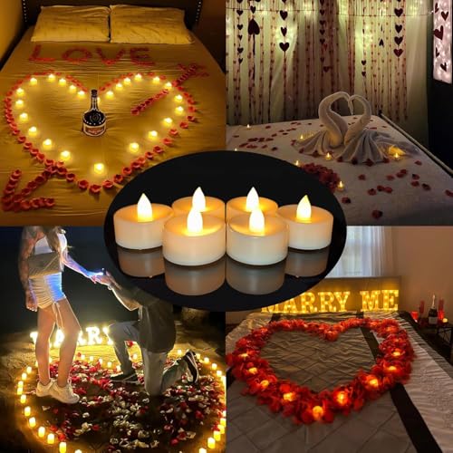Coku Flameless LED Tealight Candles Smokeless Battery Operated Non-Flickering Tea Lights, Electric Decorative Candle for Diwali, Wedding, Christmas, Gifting & Home Decoration (Warm White, Pack of 10) - Image 4