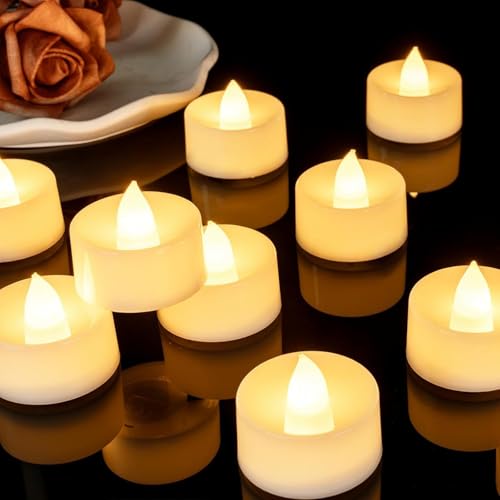 Coku Flameless LED Tealight Candles Smokeless Battery Operated Non-Flickering Tea Lights, Electric Decorative Candle for Diwali, Wedding, Christmas, Gifting & Home Decoration (Warm White, Pack of 10) - Image 3