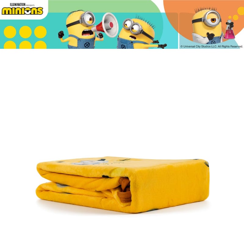 Franco Despicable Me 4 Minions Kids Bedding Super Soft Silk Touch Throw  40 in x 50 in  (Officially Licensed Product) - Image 5
