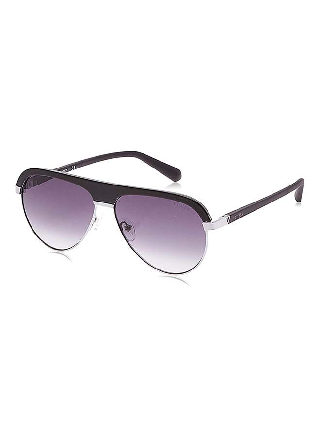 GUESS Unisex Aviator Sunglasses with Smoked Lenses - GU6937 05B 59mm - Image 1
